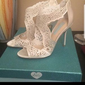 Betsy Johnson bridal heels